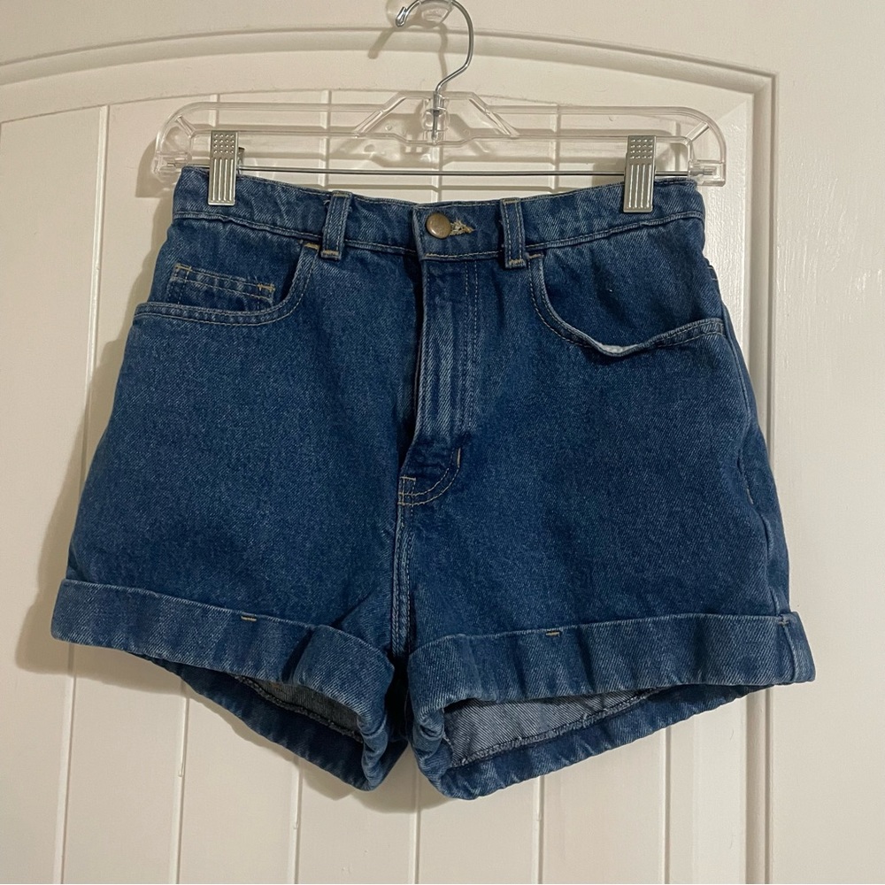 American apparel jean shorts